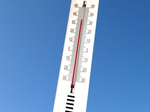 An Heißen Tagen steigt die Lufttemperatur über 30°C