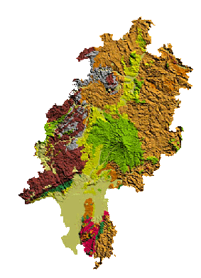 Geologische Karte von Hessen