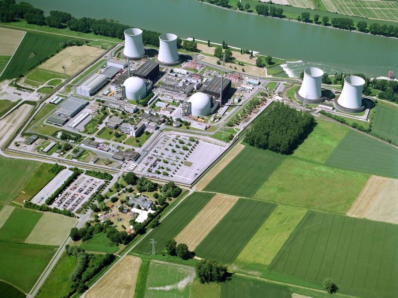 Kernkraftwerk Biblis Luftbild des Kernkraftwerk Biblis