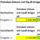 Umrechnungshilfe Koordinaten 