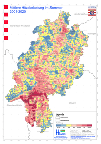 Mittlere Hitzebelastung im Sommer