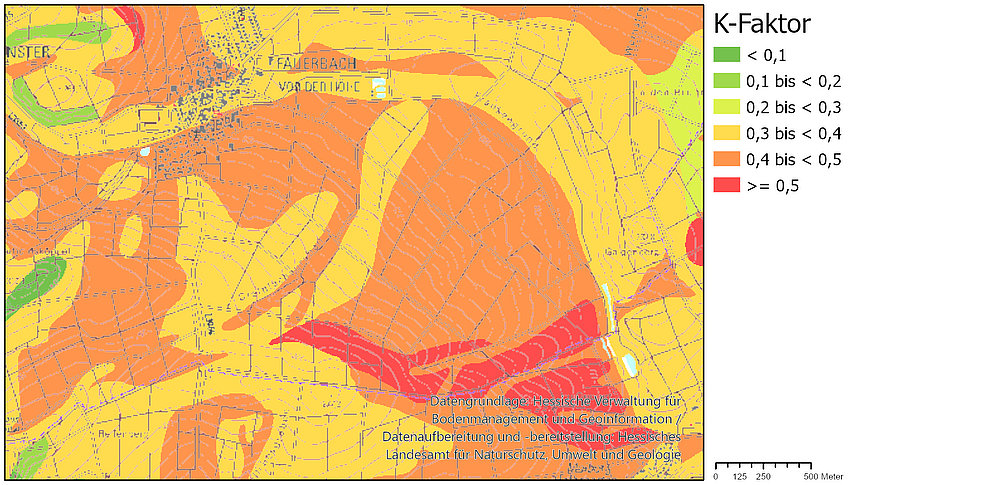 Kartendarstellung K-Faktor