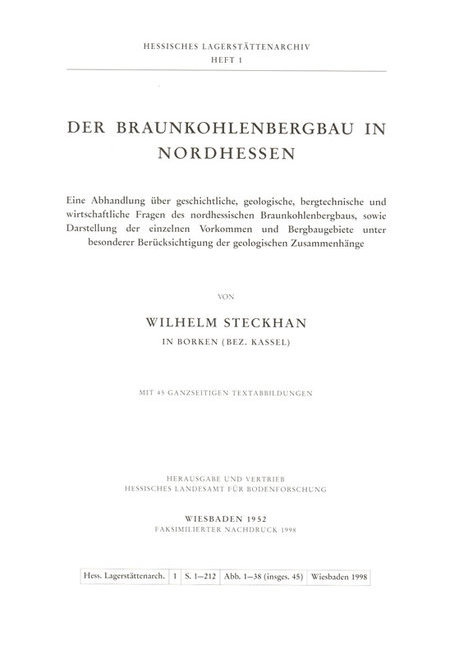 Der Braunkohlenbergbau in Nordhessen