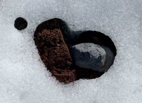 Bild "Herz im Schnee"