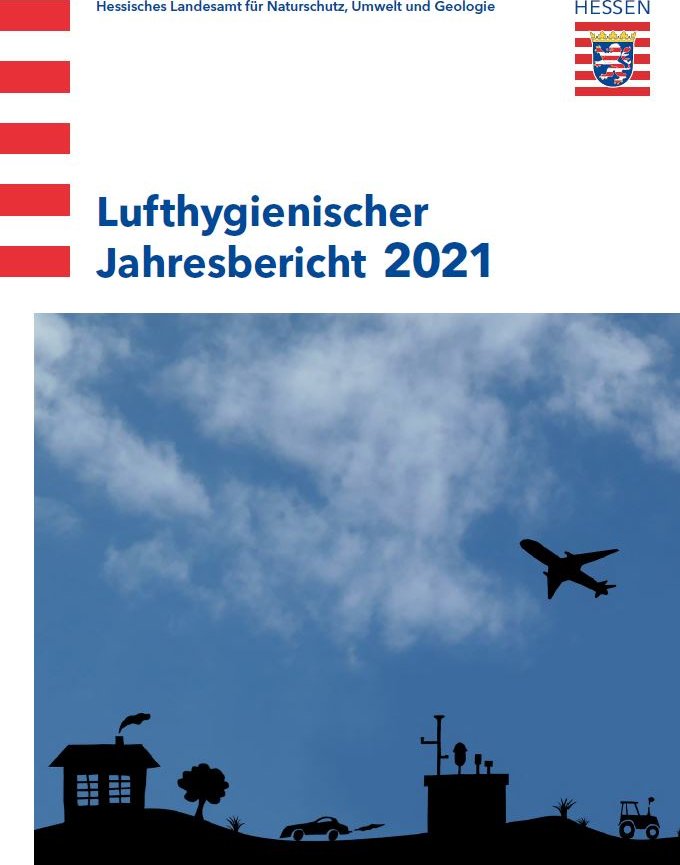 Titelseite der Publikation Lufthygienischer Jahresbericht 2021