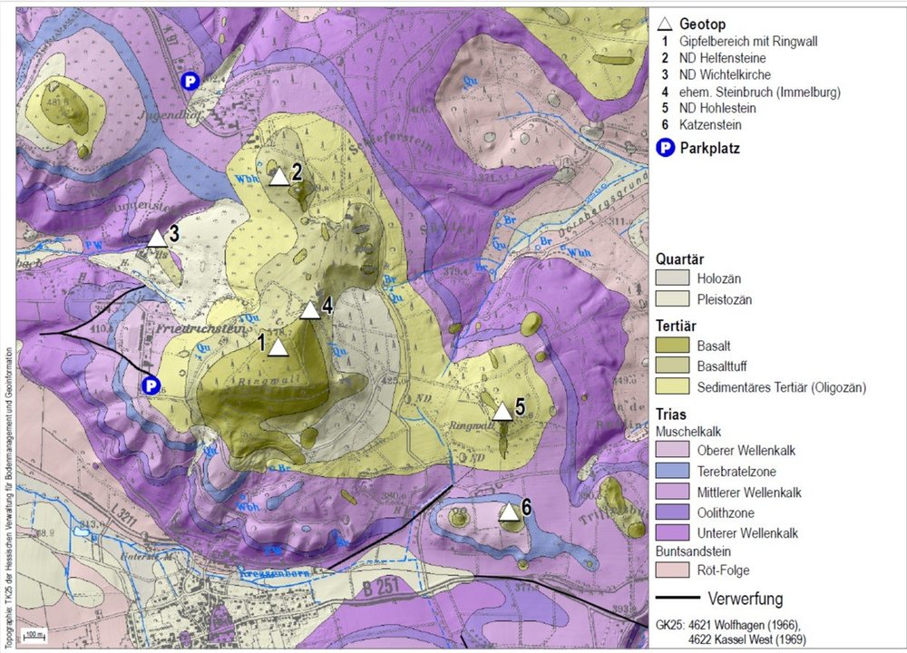 Geologische Karte Hoher Dörnberg