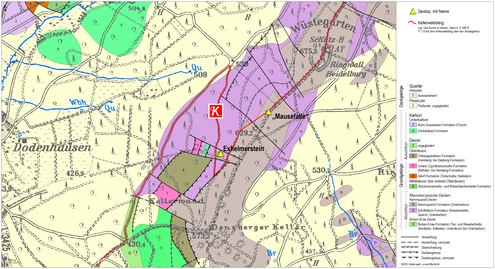 Geologische Karte Wüstegarten