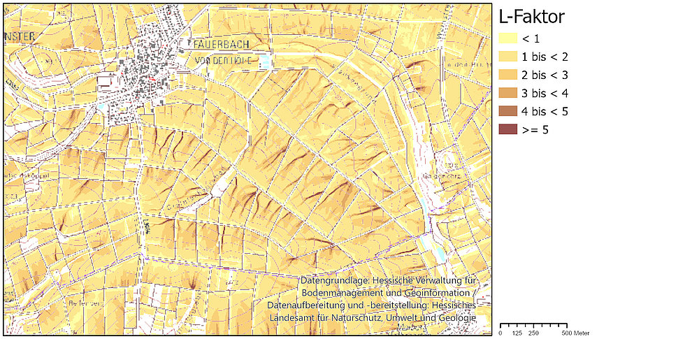 Kartendarstellung L-Faktor