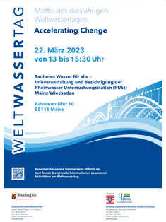 Ankündigungsplakat Weltwassertag 2023