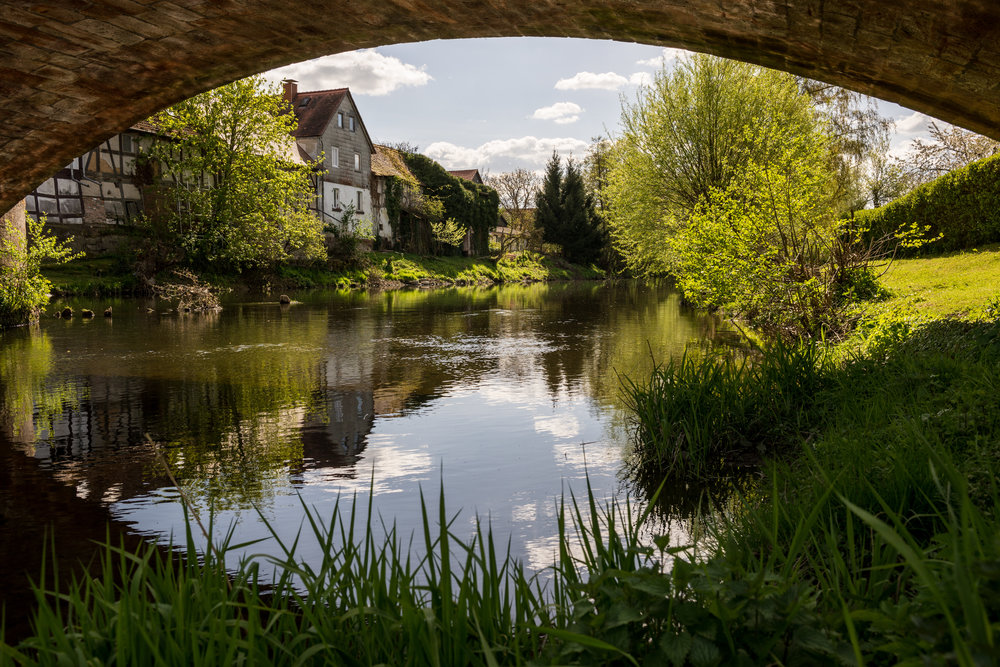 Brücke über die Lahn bei Lahnau