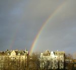 Regenbogen über Wiesbaden-Biebrich