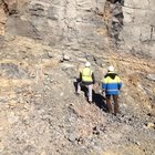 Geologische Aufnahme im Steinbruch