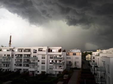 Unwetter über Wiesbaden