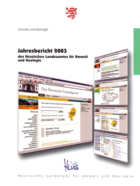 Titelseite Jahresbericht 2003