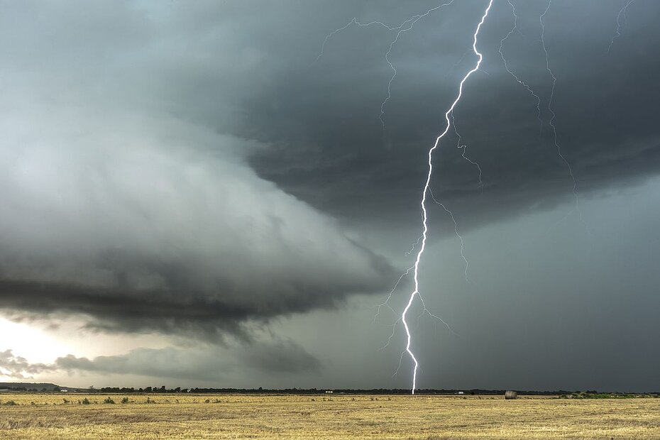 Unwetter mit Blitz