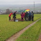 Bodenschätzer bei der Arbeit