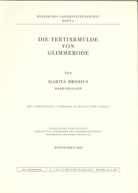 Die Tertiärmulde von Glimmerode