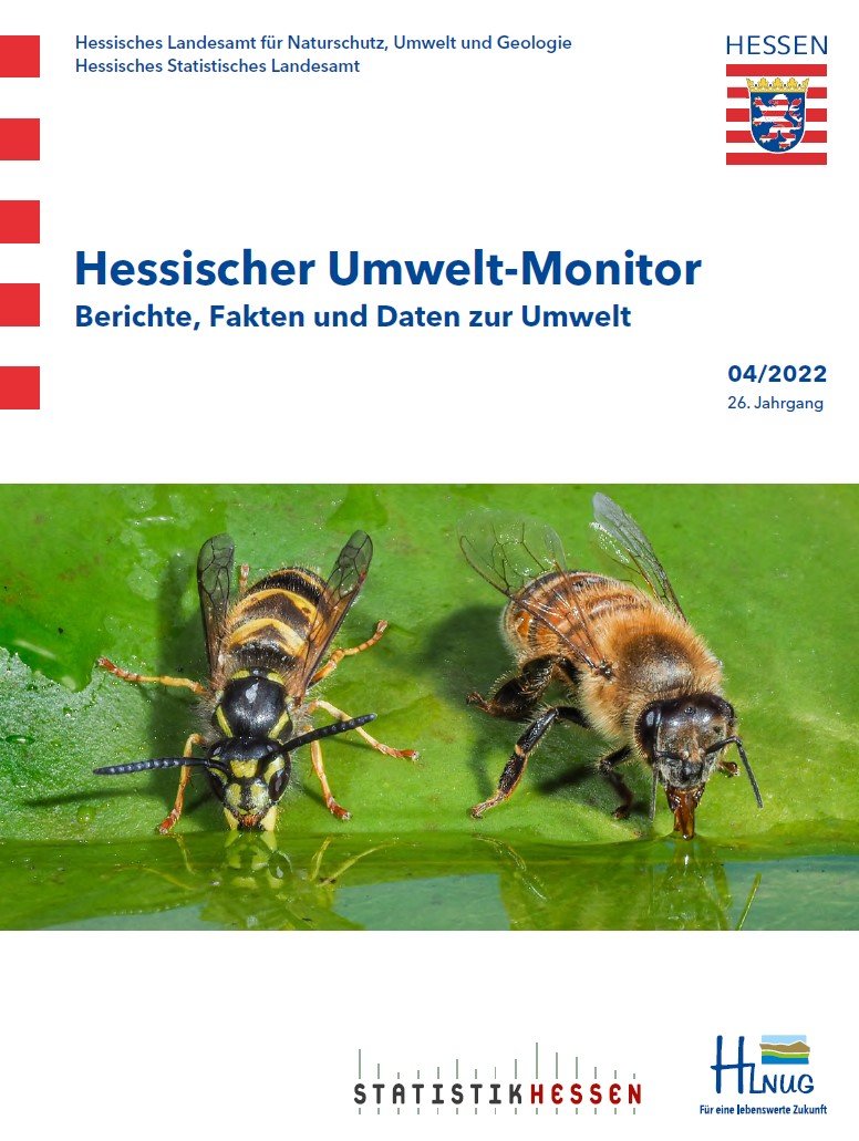 Titelseite der Publikation Hessischer Umwelt-Monitor 2022/04