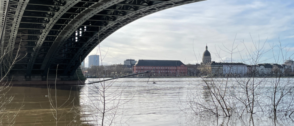 In Messleitung 4, am äußersten Brückenpfeiler, am rechtsseitigen Ufer, können Auswirkungen des Mainwassers deutlich festgestellt werden. In Messleitung 4, am äußersten Brückenpfeiler, am rechtsseitigen Ufer, können Auswirkungen des Mainwassers deutlich festgestellt werden.