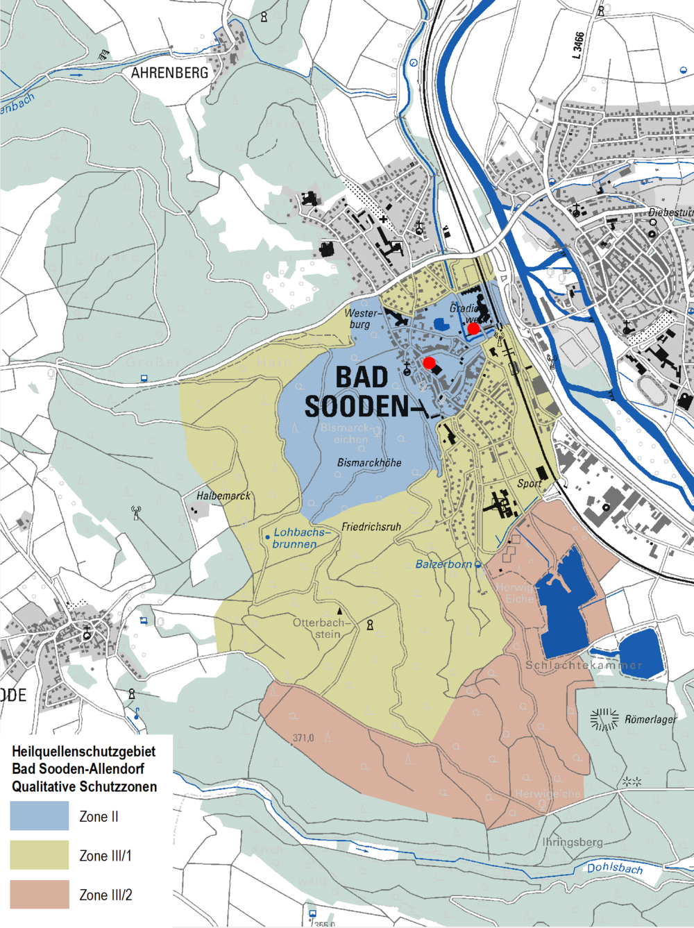 Qualitative Schutzzonen, Heilquellenschutzgebiet Bad Sooden-Allendorf