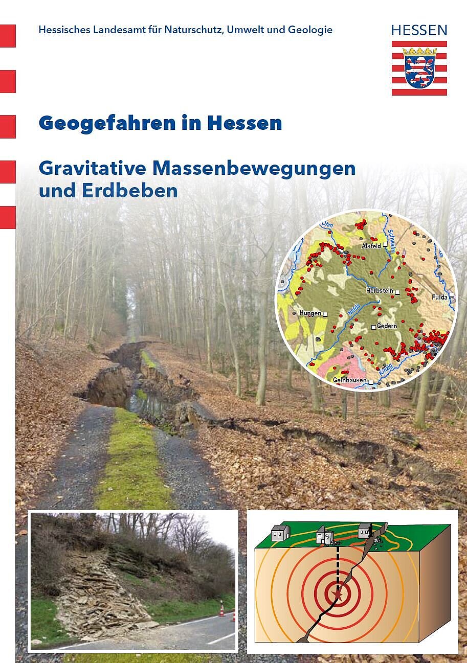 Titelseite der Publikation Geogefahren in Hessen