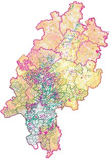 Karte Agrar-Viewer Hessen