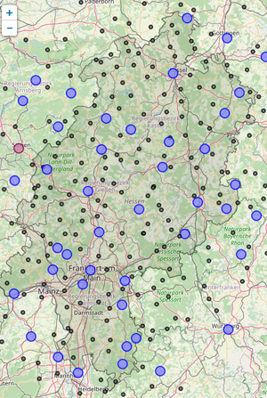  interaktiven Webportal "Wetterextreme in Hessen"