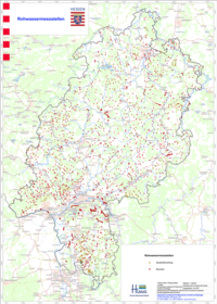 Messstellen des Rohwasser-Messnetzes