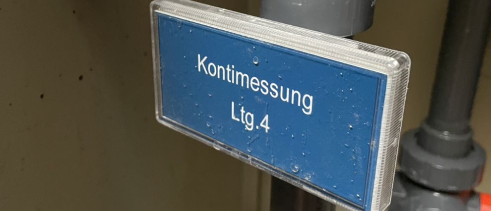 Kontinuierliche Messung des Maineinzuggebietes in Messleitung 4. Kontinuierliche Messung des Maineinzuggebietes in Messleitung 4.