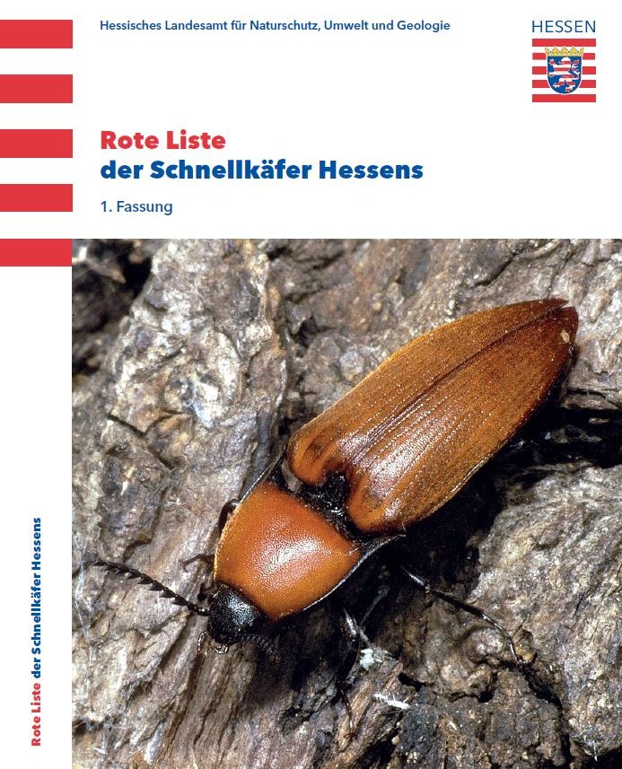 Titelseite der Publikation Rote Liste der Schnellkäfer Hessens