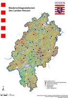 Niederschlagsstationen des Landes Hessen