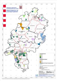 Karte von Hessen mit den von 2014 bis 2020 kartierten Gebieten
