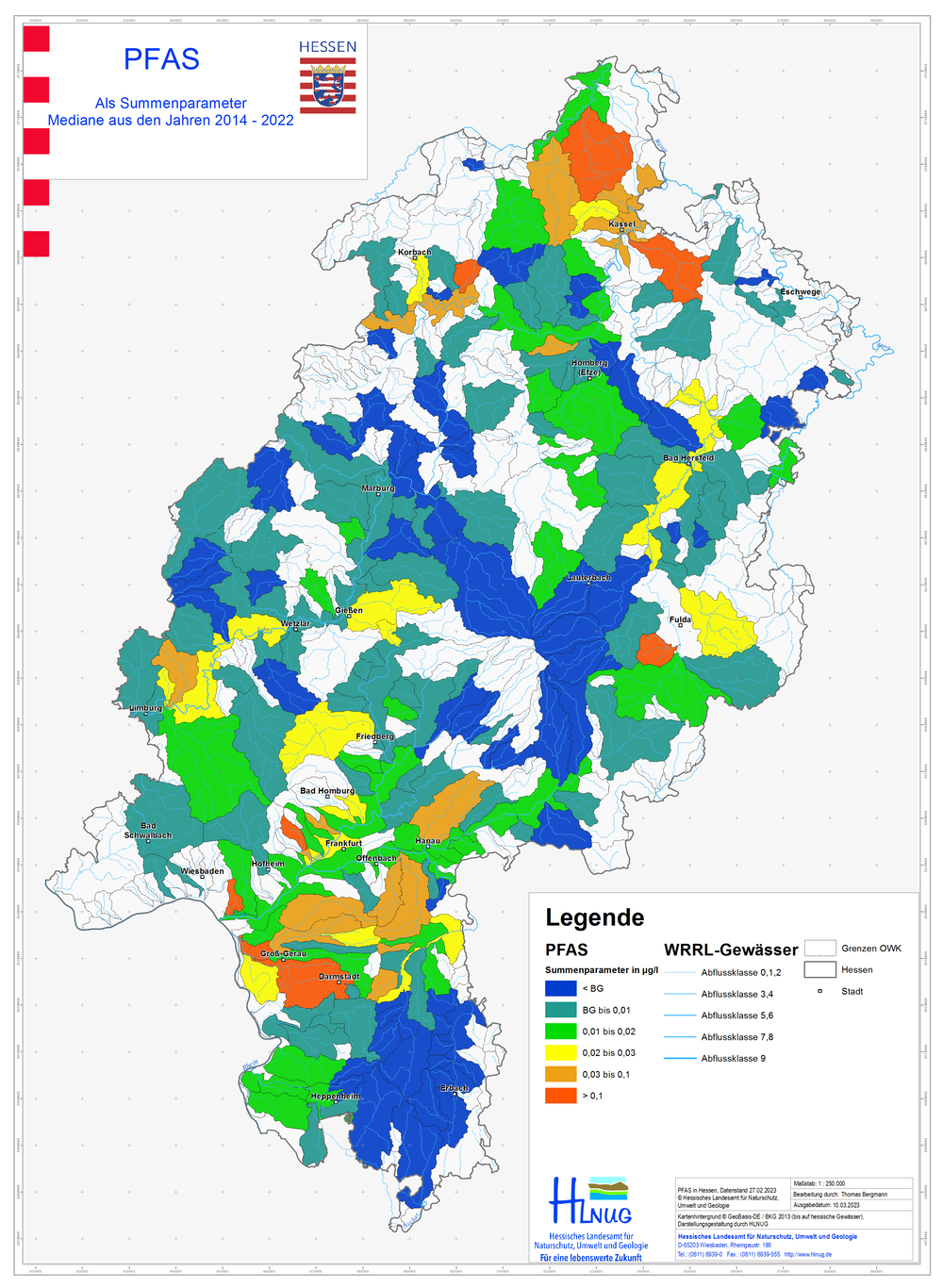 Karte PFAS Summenparameter