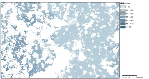 Kartendarstellung R-Faktor