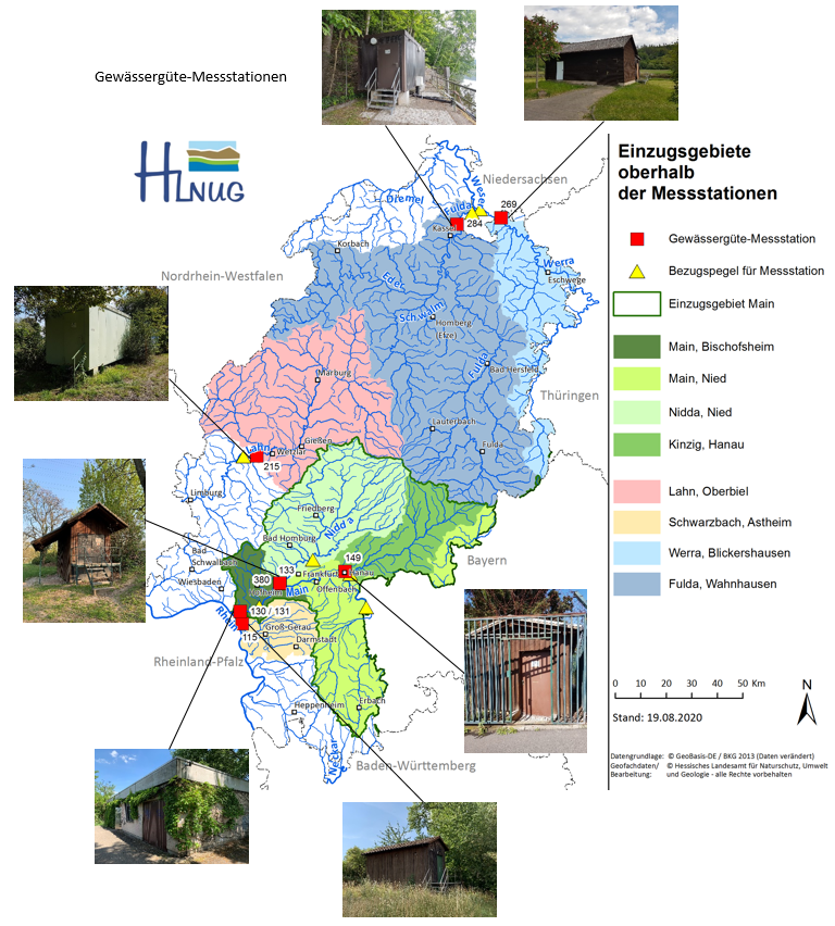 Gewässergüte Messstationen