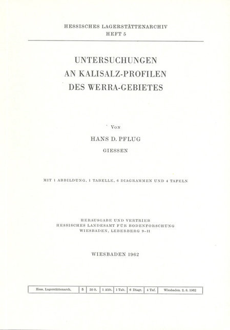 Untersuchungen an Kalisalz-Profilen des Werra-Gebietes