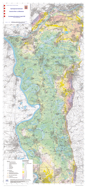 Grundwasserflurabstand im April 1957