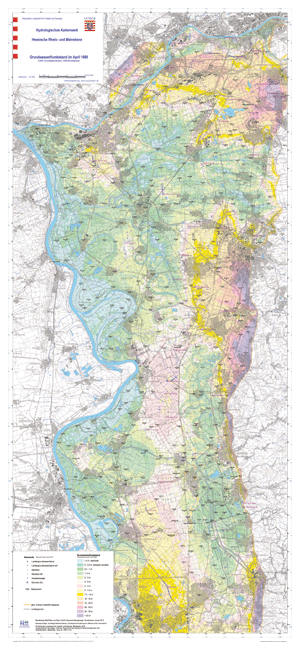 Grundwasserflurabstand im April 1988