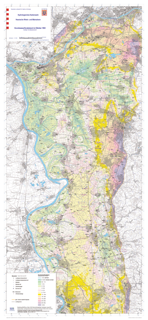 Grundwasserflurabstand im Oktober 1993