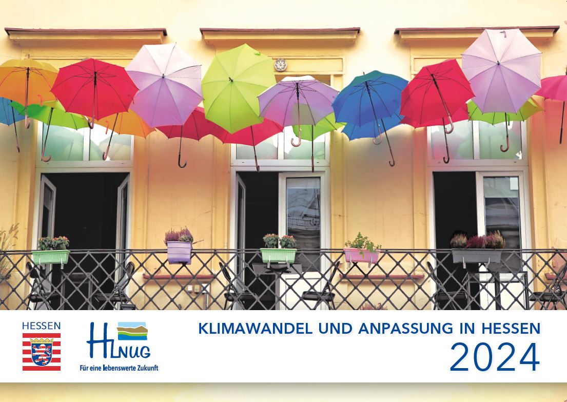 Titelseite der Publikation Wandkalender 2024 : Klimawandel und Anpassung in Hessen