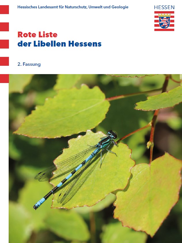 "rote Liste der Libellen Hessens" Titelbild der Publikation "rote Liste der Libellen Hessens"
