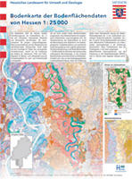 Bodenkarte der Bodenflächendaten von Hessen 1:25000