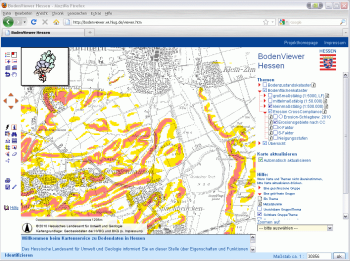 CrossCompliance Erosion im BodenViewer Hessen