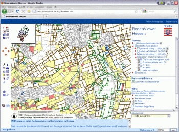 CrossCompliance Erosion im BodenViewer Hessen