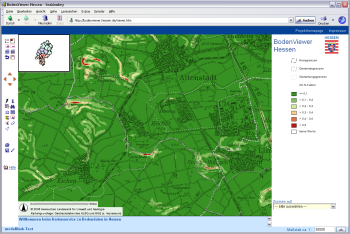 CrossCompliance Erosion im BodenViewer Hessen
